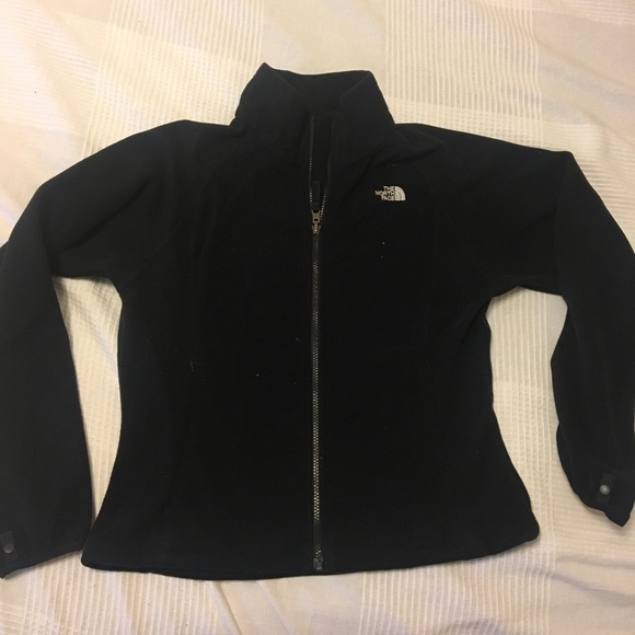 North Face black fleece jacket